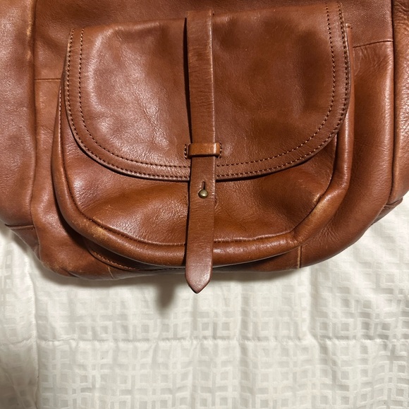 Madewell Brown Leather Drawstring Backpack main image 8